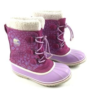 SOREL Winter Carnival Snowflake Waterproof Winter Snow Boot Women’s Sz 6